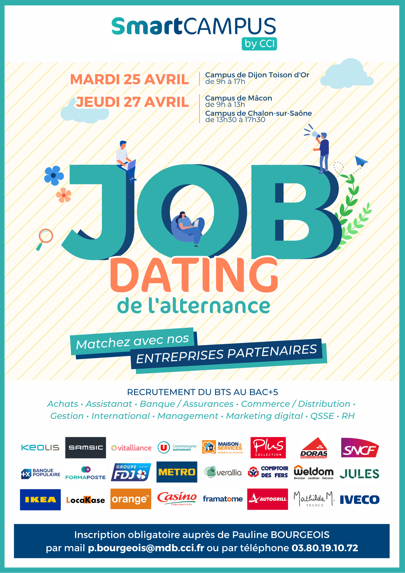 Job Dating de l'alternance - SmartCAMPUS by CCI - Dijon, Chalon et Mâcon